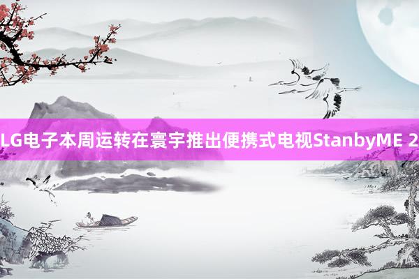 LG电子本周运转在寰宇推出便携式电视StanbyME 2