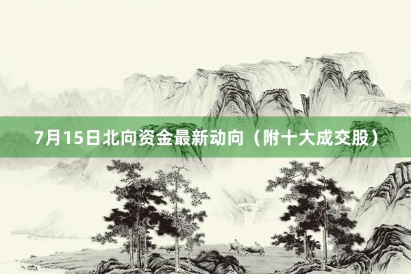 7月15日北向资金最新动向（附十大成交股）