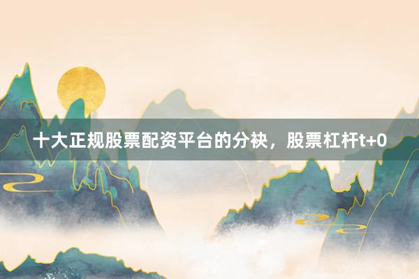 十大正规股票配资平台的分袂，股票杠杆t+0