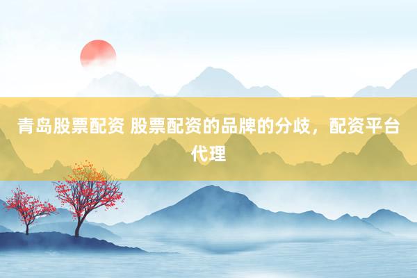 青岛股票配资 股票配资的品牌的分歧，配资平台代理