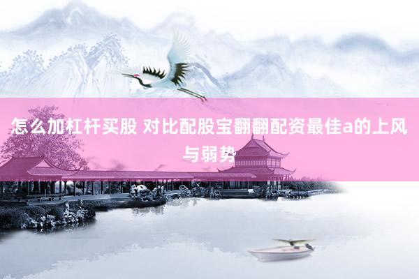 怎么加杠杆买股 对比配股宝翻翻配资最佳a的上风与弱势